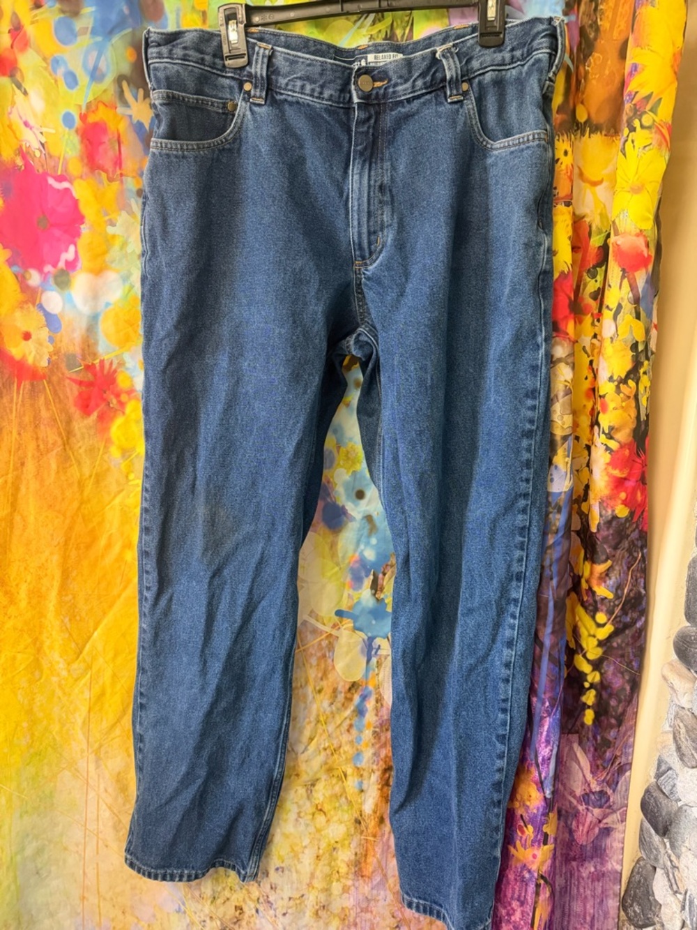 Carhartt Men's Relaxed Fit Denim Jeans in Blue